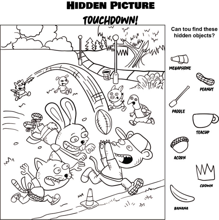Highlight Hidden Pictures Printable