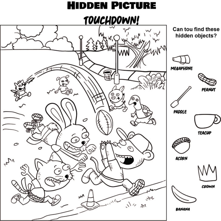 10 Best Highlight Picture Hidden Objects Printable Printablee | Hidden ...