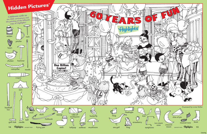Highlights Find The Hidden Pictures Printable