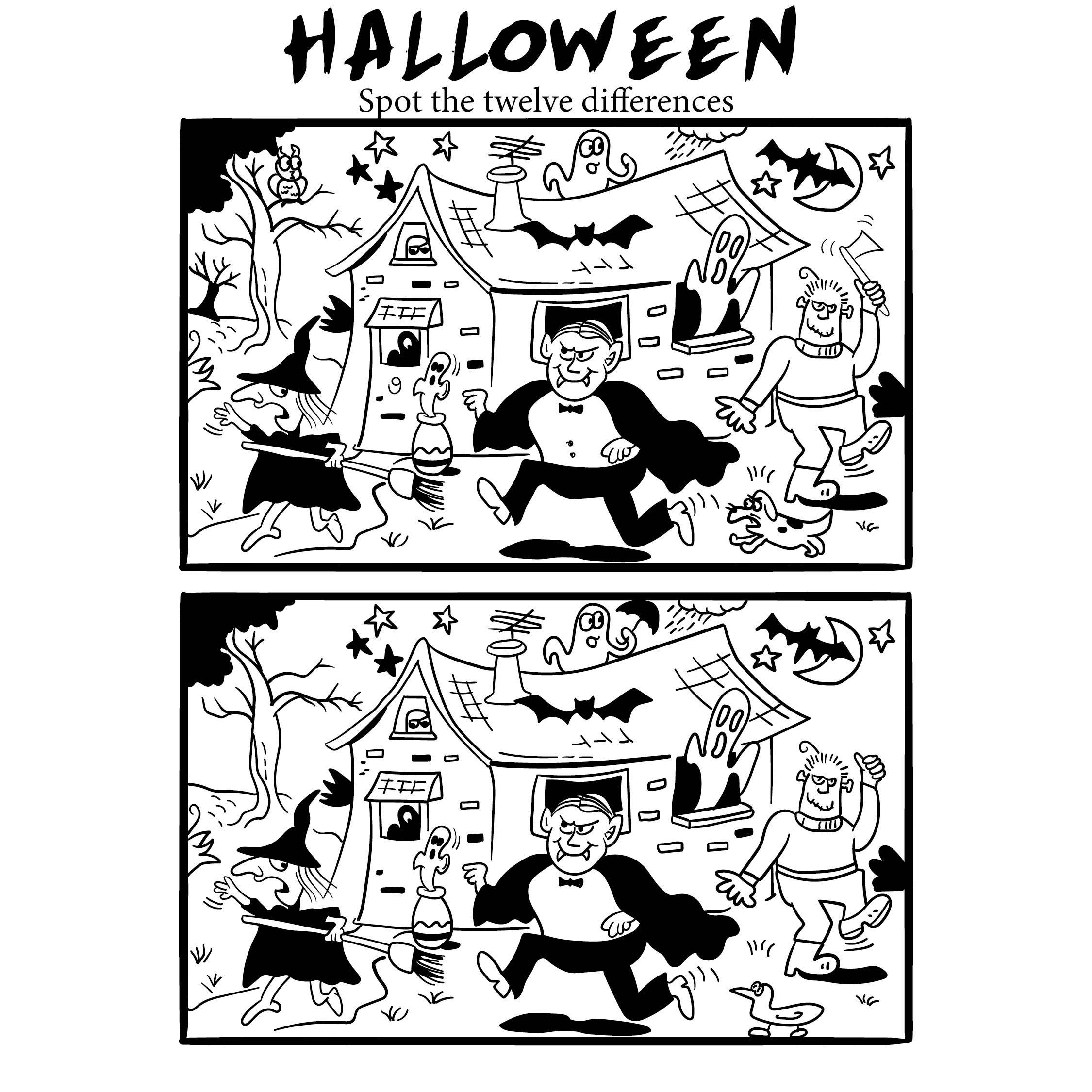 4 Best Find Hidden Pictures Printable Halloween Printablee
