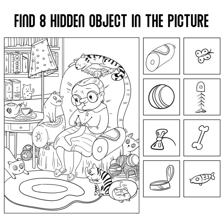 Free Hidden Object Printable Worksheets