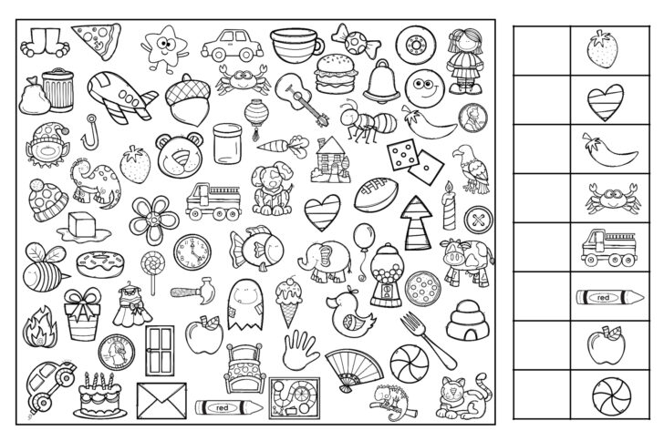 Easy Hidden Pictures Free Printable