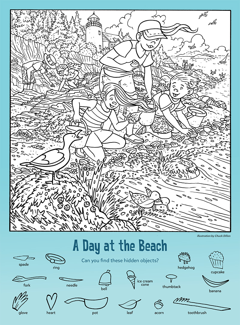 A Day At The Beach Find The Hidden Objects Kids Game Activity Kids 