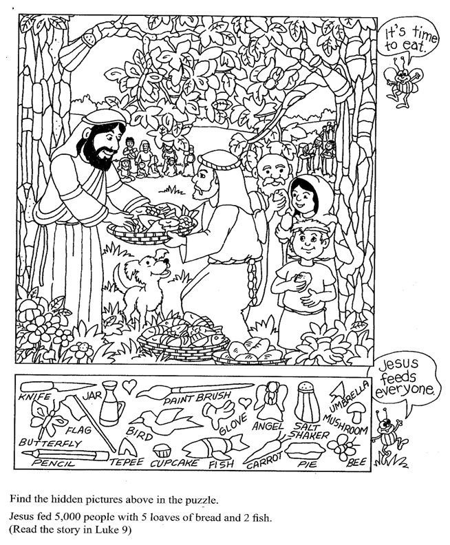 Bible Story Hidden Pictures Printable That Are Decisive 2020 