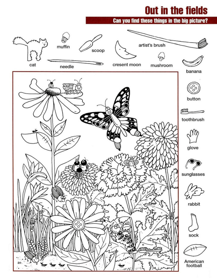 Spring Hidden Picture Printable