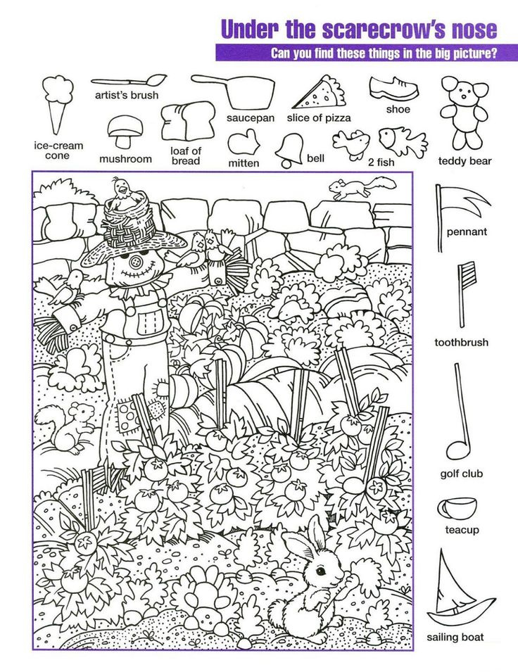 Easy And Hard Hidden Pictures Worksheet Pintable 101 Activity 