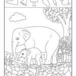 Elephant Easy Hidden Pictures Printable Woo Jr Kids Activities