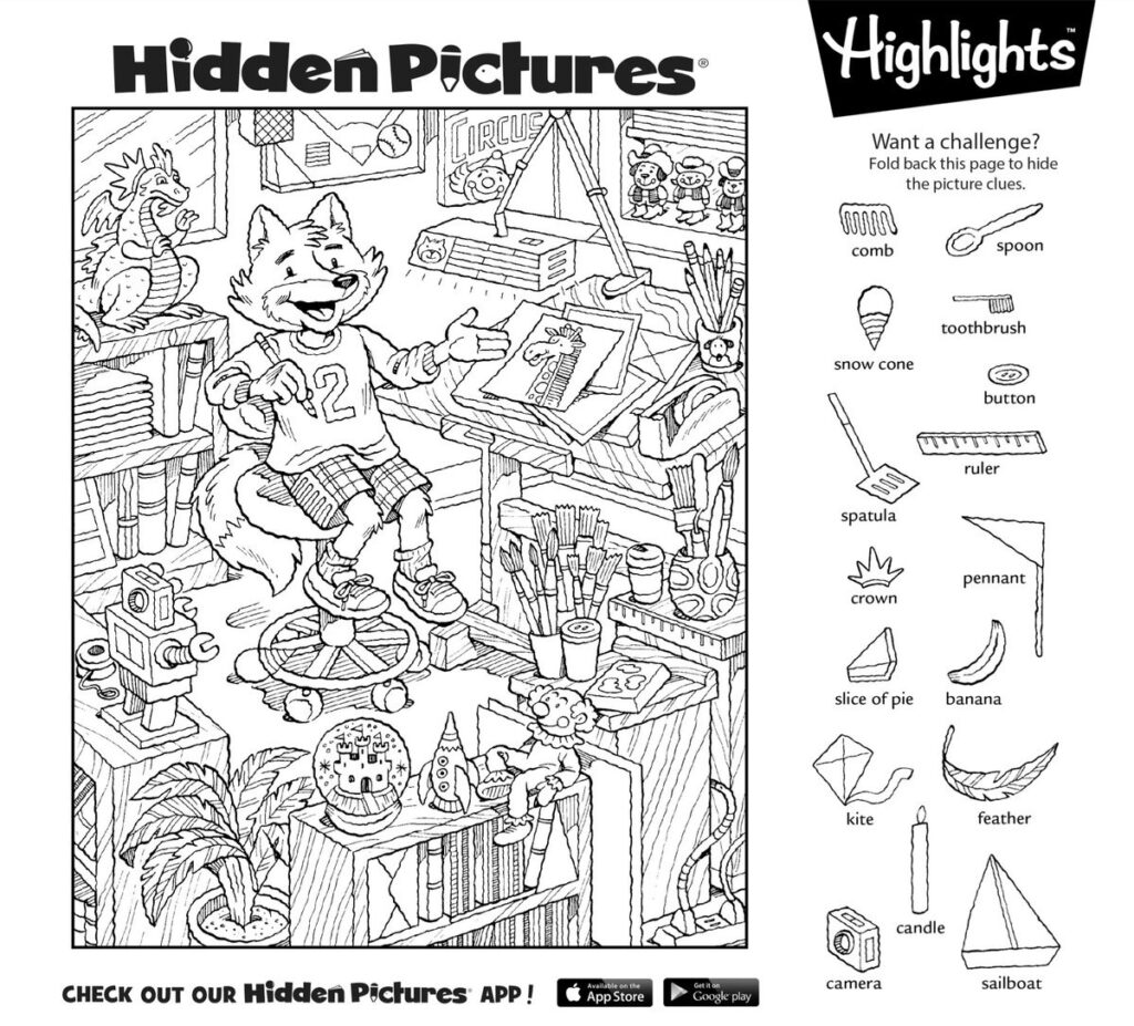 Free Printable Highlights Hidden Pictures Free Printable Hidden