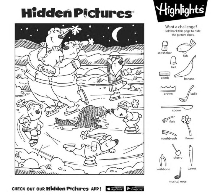 Hidden Pictures Highlights Free Printables