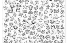 Free Printable I Spy Mermaids Activity Paper Trail Design