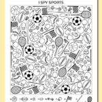 Free Printable I Spy Sports Hidden Pictures Printables Sports
