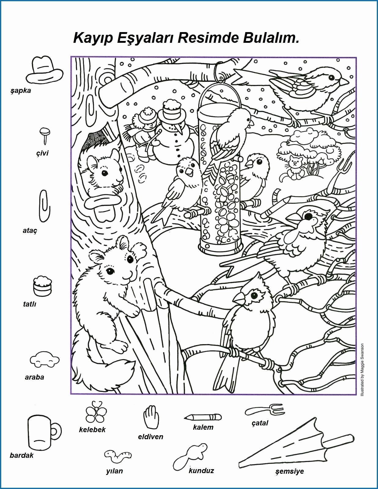 Free Winter Coloring Pages Printable Awesome Coloring Page Hidden 