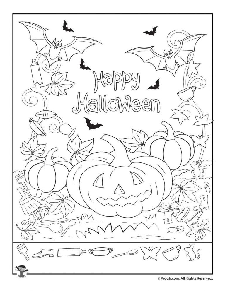 Halloween Hidden Pictures Printables Woo Jr Kids Activities 