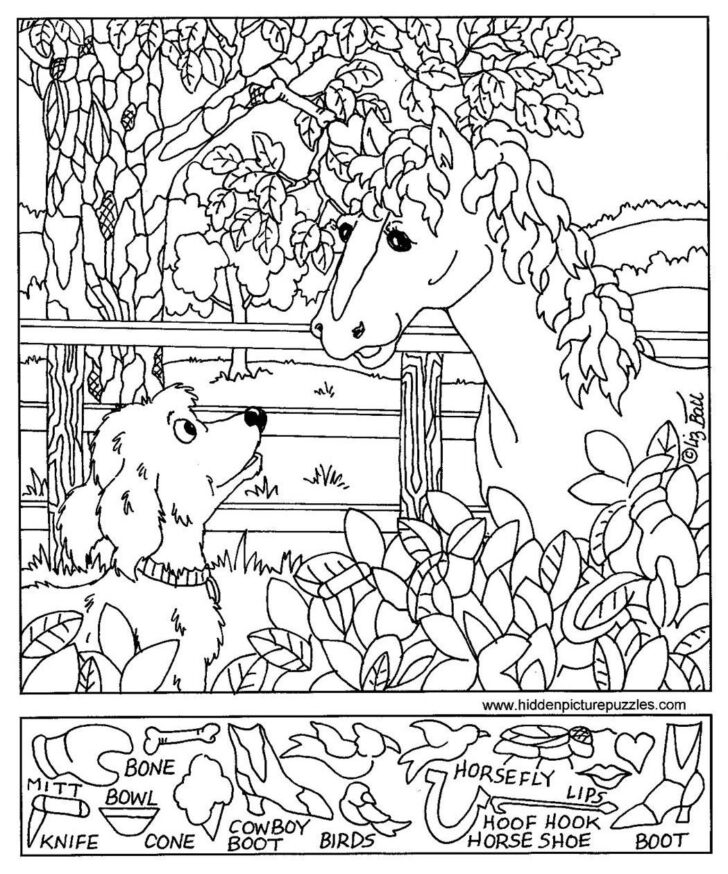Free Print Hidden Picture Worksheets