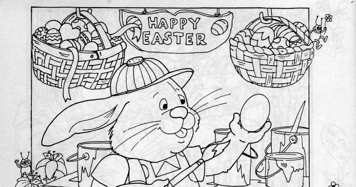 Hidden Pictures Publishing Easter Hidden Picture Puzzle Coloring Page