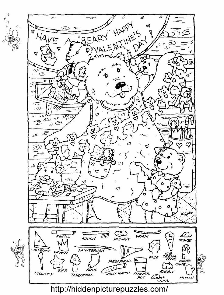 Hidden Pictures Publishing Hidden Picture Puzzle Coloring Page For 