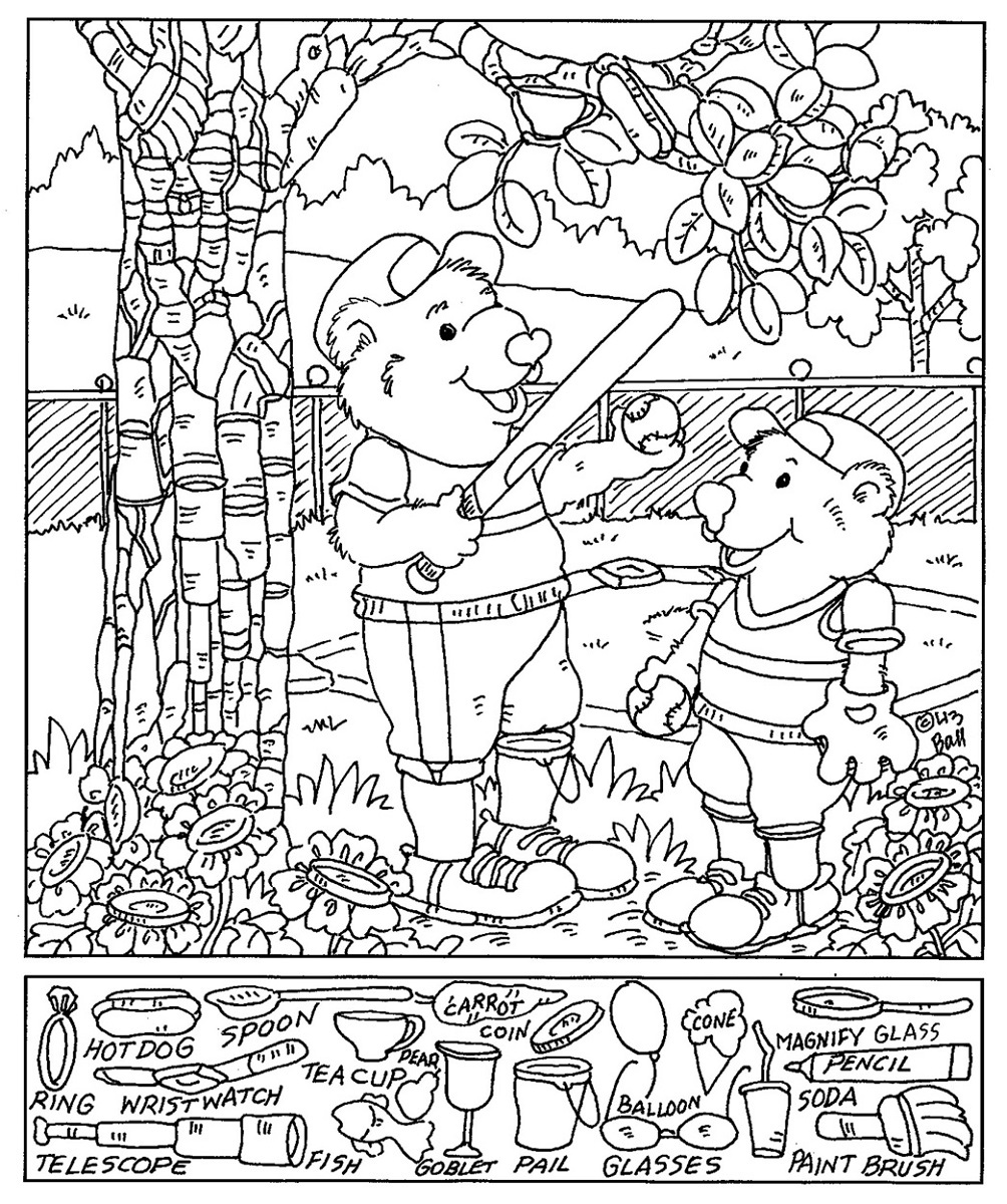 Hidden Pictures Worksheets For Kids 101 Activity