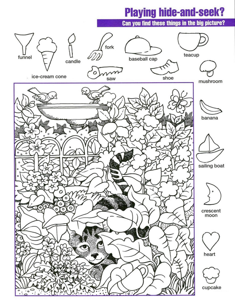 Hidden Pictures Worksheets For Kids In 2020 Hidden Pictures 