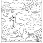 Parasaurolophus Dinosaur Hidden Pictures Printable Woo Jr Kids