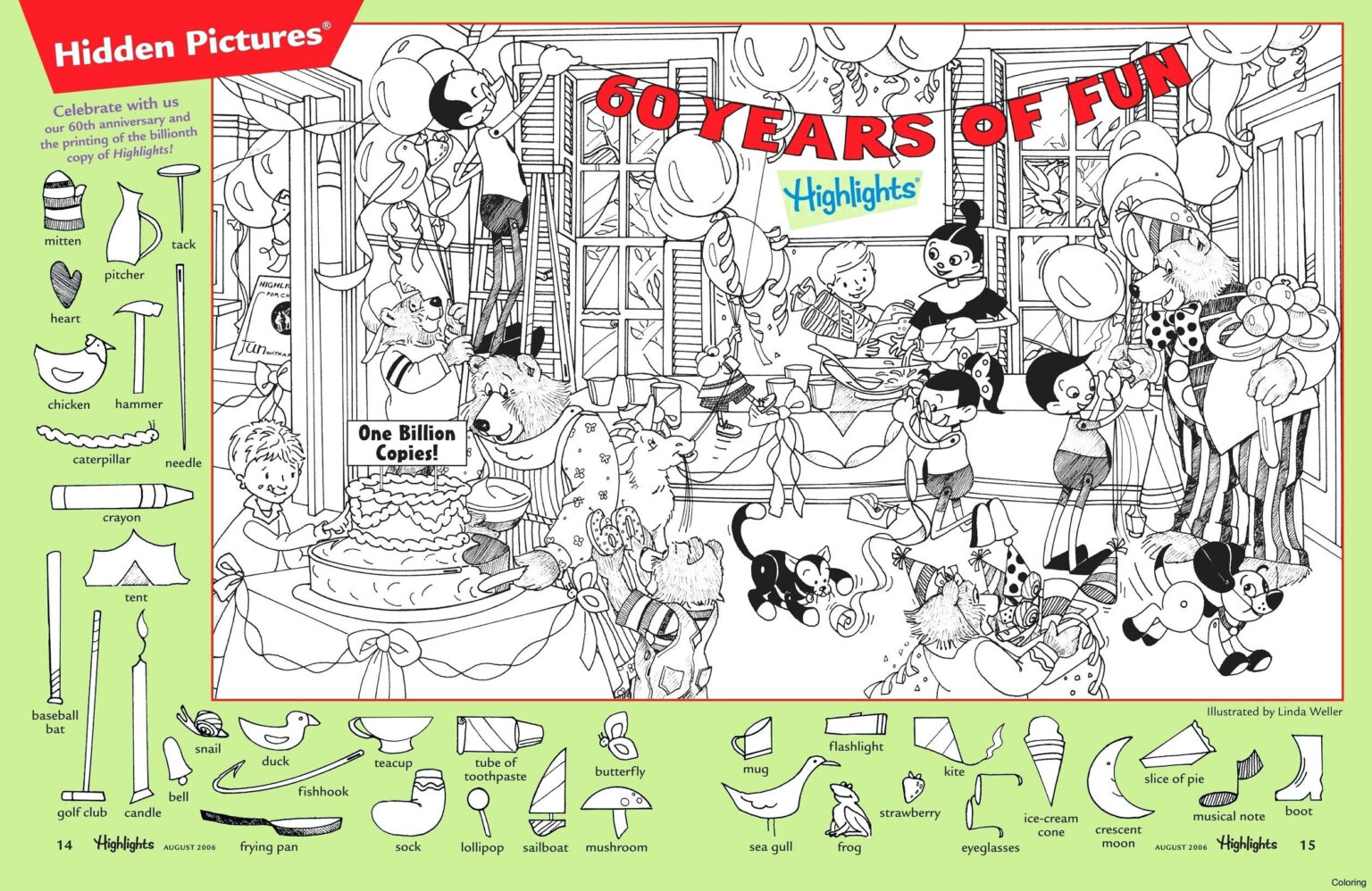 Printable Highlight Picture Hidden Objects Printable Coloring | Hidden ...