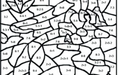 Printable Multiplication Colouring Hidden Pictures