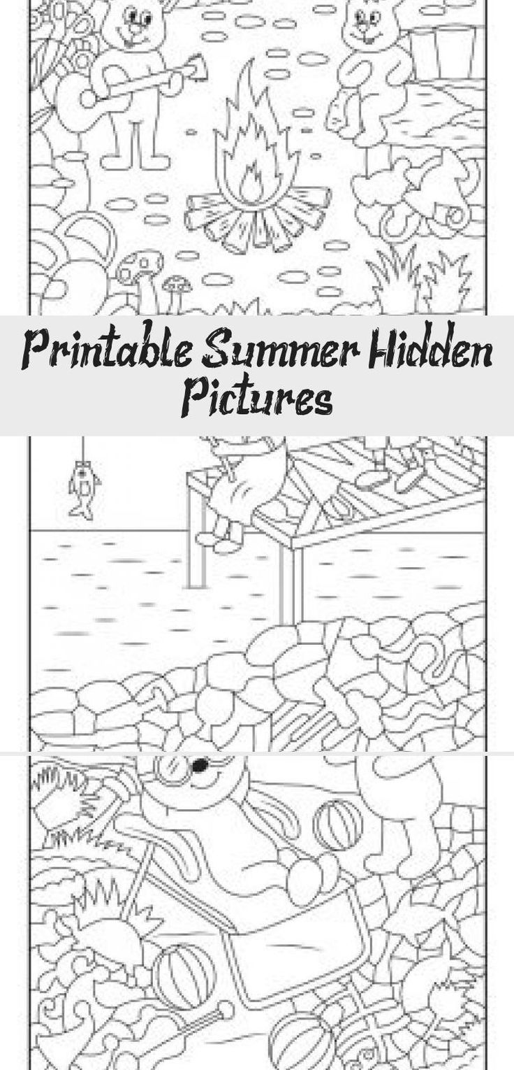 Printable Summer Hidden Pictures KIDS In 2020 Hidden Pictures Fun 
