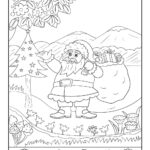 Santa Claus Christmas Hidden Picture Printable Page Hidden Pictures