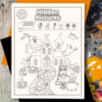 Spooktacular Halloween Hidden Pictures Printable Too Adorable