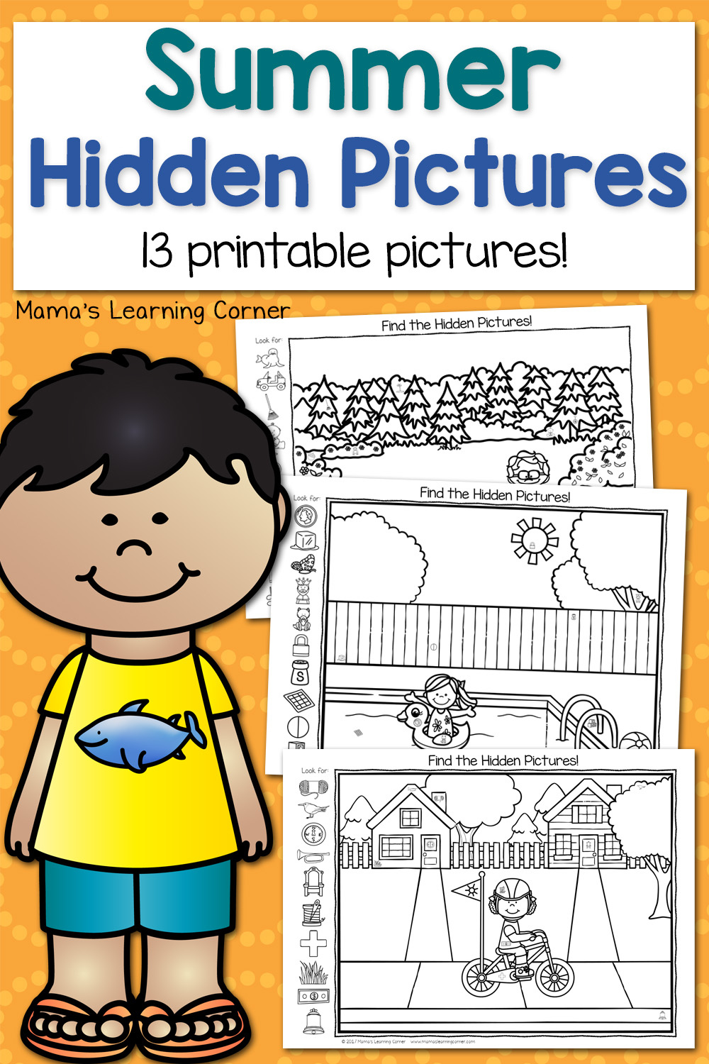 Summer Hidden Pictures Mamas Learning Corner