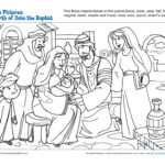 The Birth Of John The Baptist Hidden Pictures Children S Bible