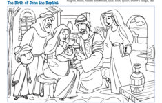 The Birth Of John The Baptist Hidden Pictures Children s Bible