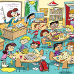 WhatsApp Puzzles Riddles Find 6 Hidden Words In Messy Classroom Picture