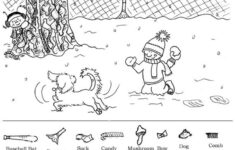 Winter Printable Hidden Object Puzzles Hidden Pictures Hidden