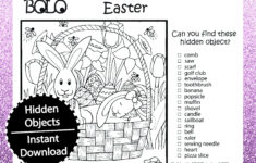 Easter Bunny Basket - Bolo - Be On The Look Out, Hidden Objects within Easter Bunny Hidden Pictures