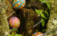 Easter Eggs Hidden Tree Hollow Stock Photo 8932204 | Shutterstock throughout Easter Eggs Hidden In Pictures