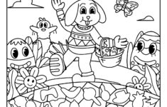 Easter Hidden Picture Puzzle And Coloring Page - Worksheets Library in Easter Hidden Picture Printable