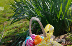 Festivals, Religious, Easter, Egg Hunt, Basket Of Chocolate Eggs within Religious Hidden Pictures Easter