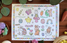 Free, Printable Easter Coloring Page With Hidden Pictures - The with Free Printable Easter Hidden Pictures