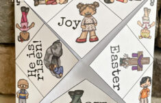 Printable Easter Finger Puzzle With Bible Verses throughout Easter Christian Hidden Picture Puzzles Free