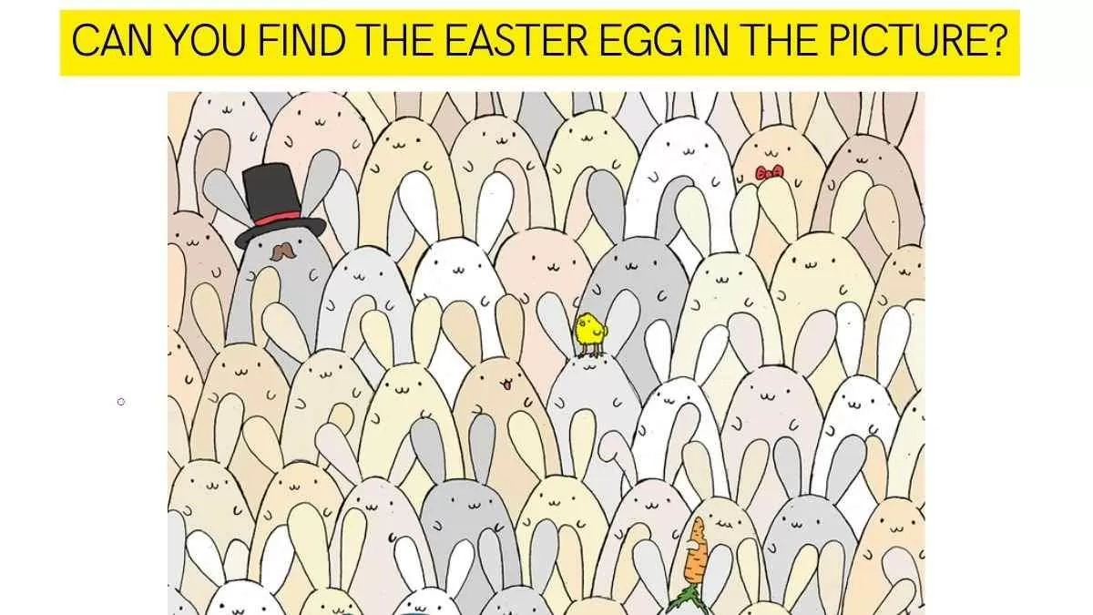 Viral Brain Teaser: Impossible! Only 2% Of Genius Can Find The in Easter Egg Hidden Picture