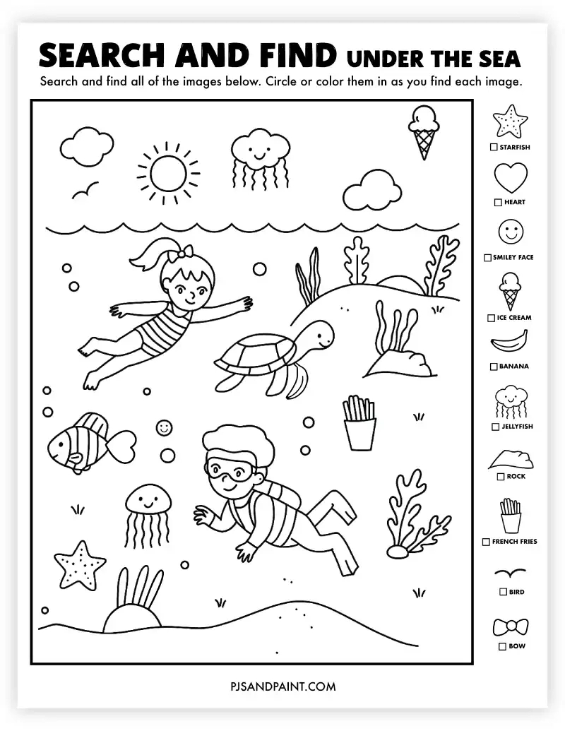 12 Free Printable Search And Find Activities - Pjs And Paint inside Picture Find Printable