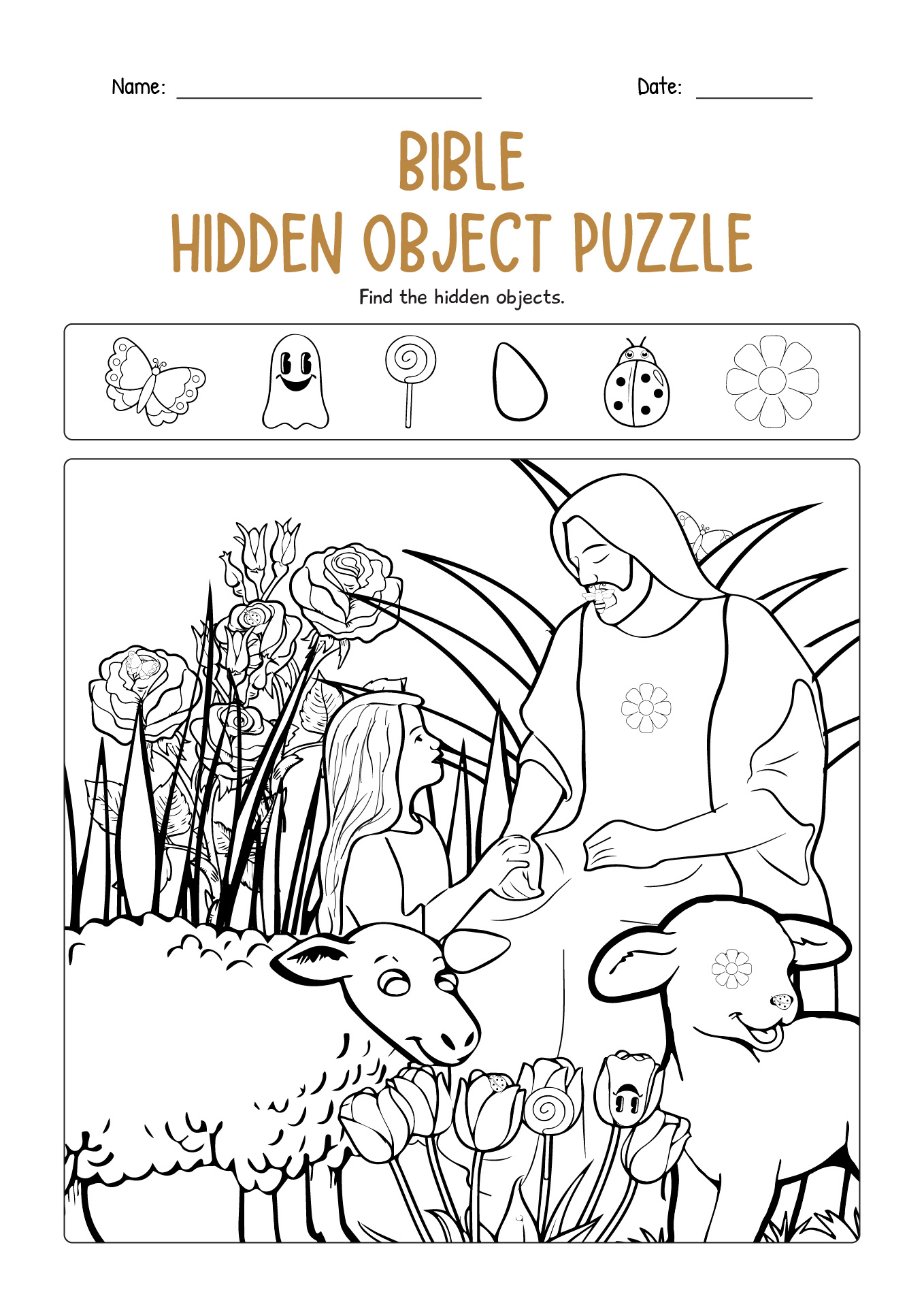 16 Bible Hidden Pictures Worksheets - Free Pdf At Worksheeto pertaining to Bible Hidden Pictures