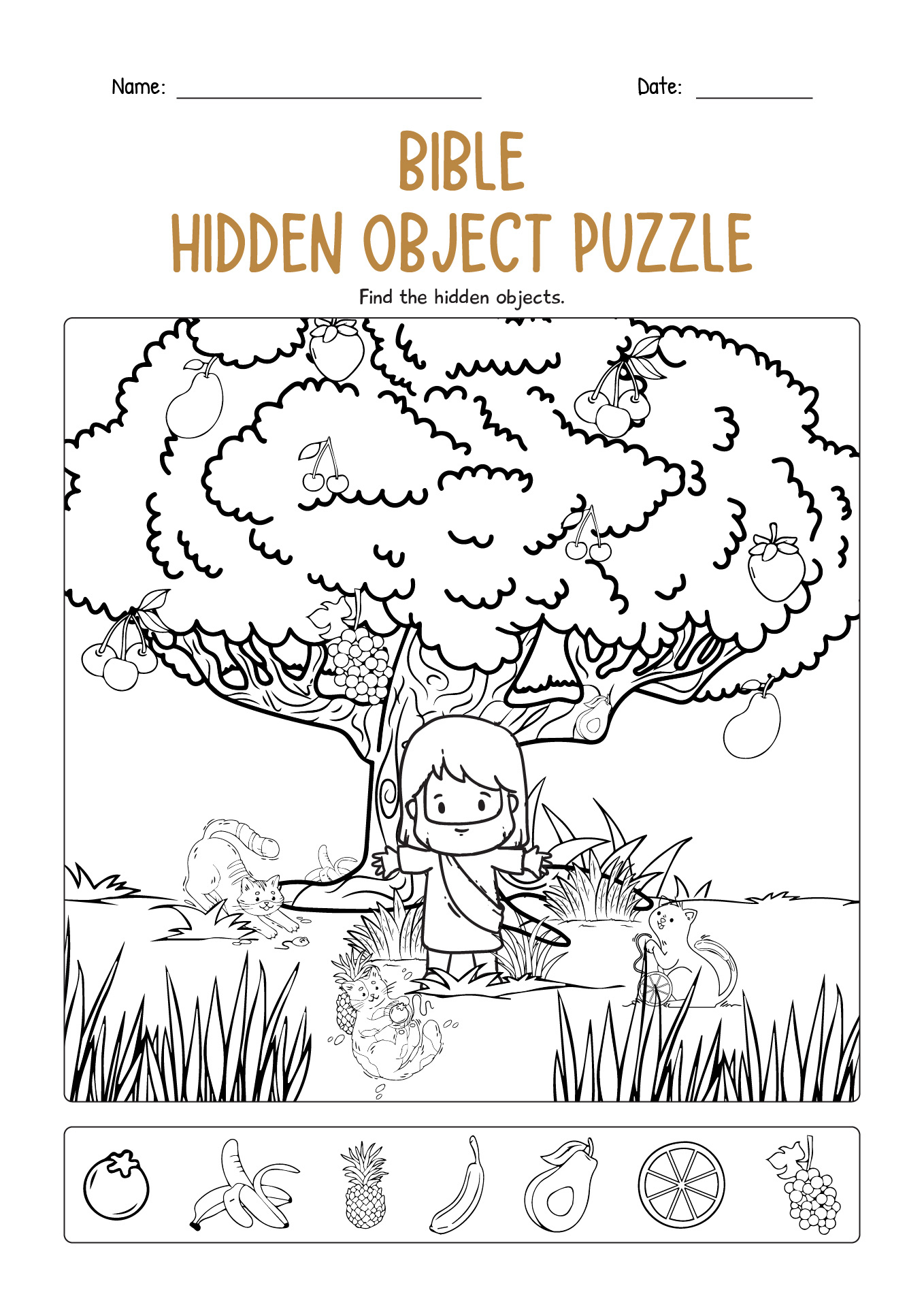 16 Bible Hidden Pictures Worksheets - Free Pdf At Worksheeto with Free Christian Teens Hidden Pictures Printable