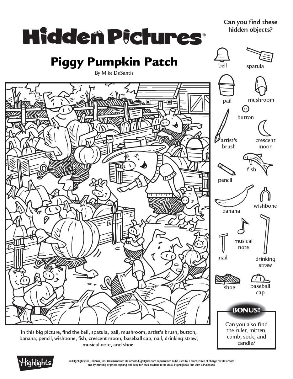370 Hidden Object Puzzles Ideas To Save Today | Hidden Objects intended for Hidden Pictures For Halloween