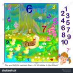 55 Hidden Numbers Worksheet 1 10 Royalty Free Images, Stock Photos Pertaining To Hidden Pictures Math Games