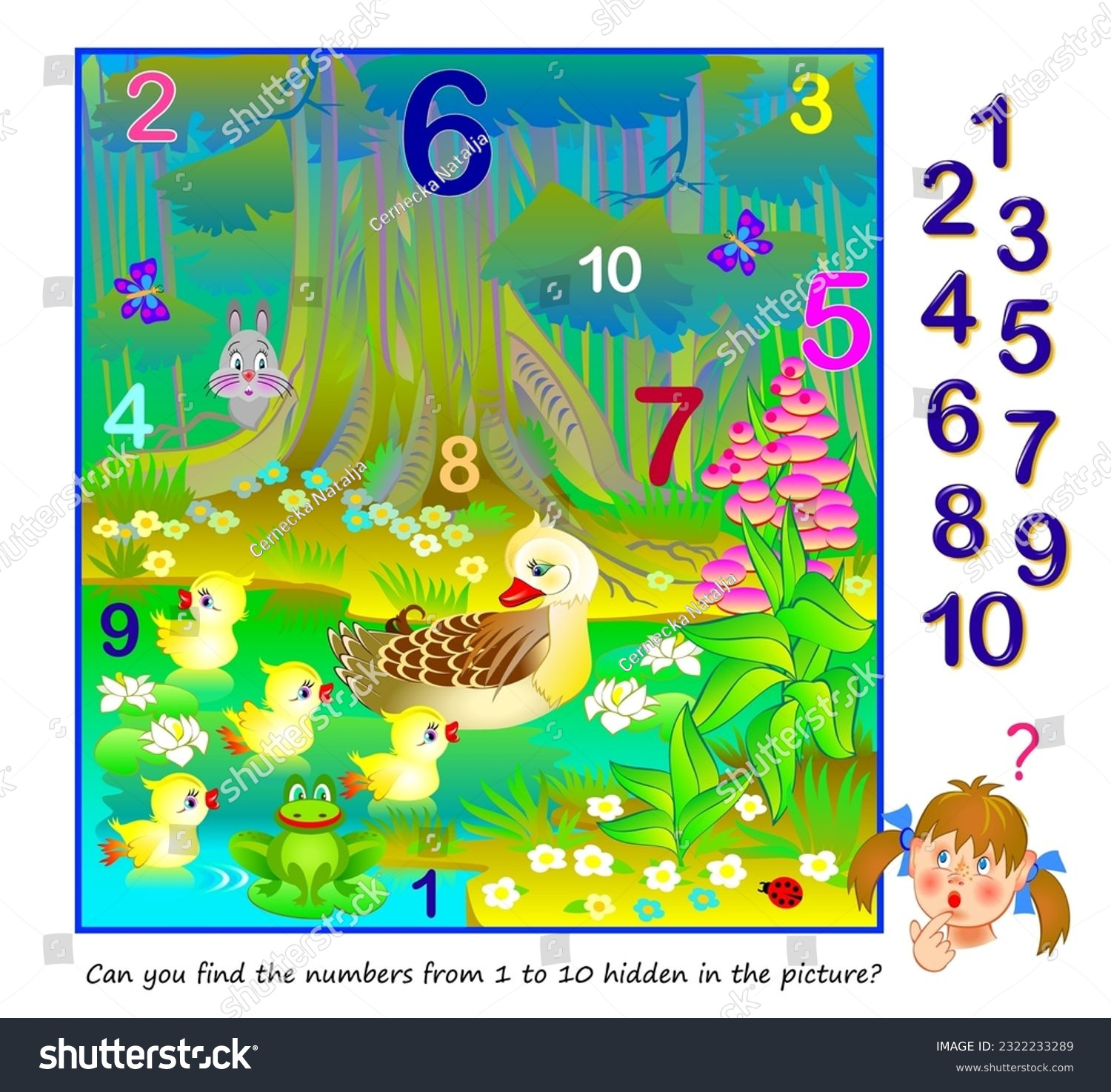 55 Hidden Numbers Worksheet 1 10 Royalty-Free Images, Stock Photos pertaining to Hidden Pictures Math Games
