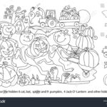 68 Hidden Object Games Halloween Royalty Free Images, Stock Photos Throughout Printable Halloween Hidden Object Pictures