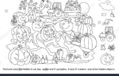 68 Hidden Object Games Halloween Royalty-Free Images, Stock Photos throughout Printable Halloween Hidden Object Pictures