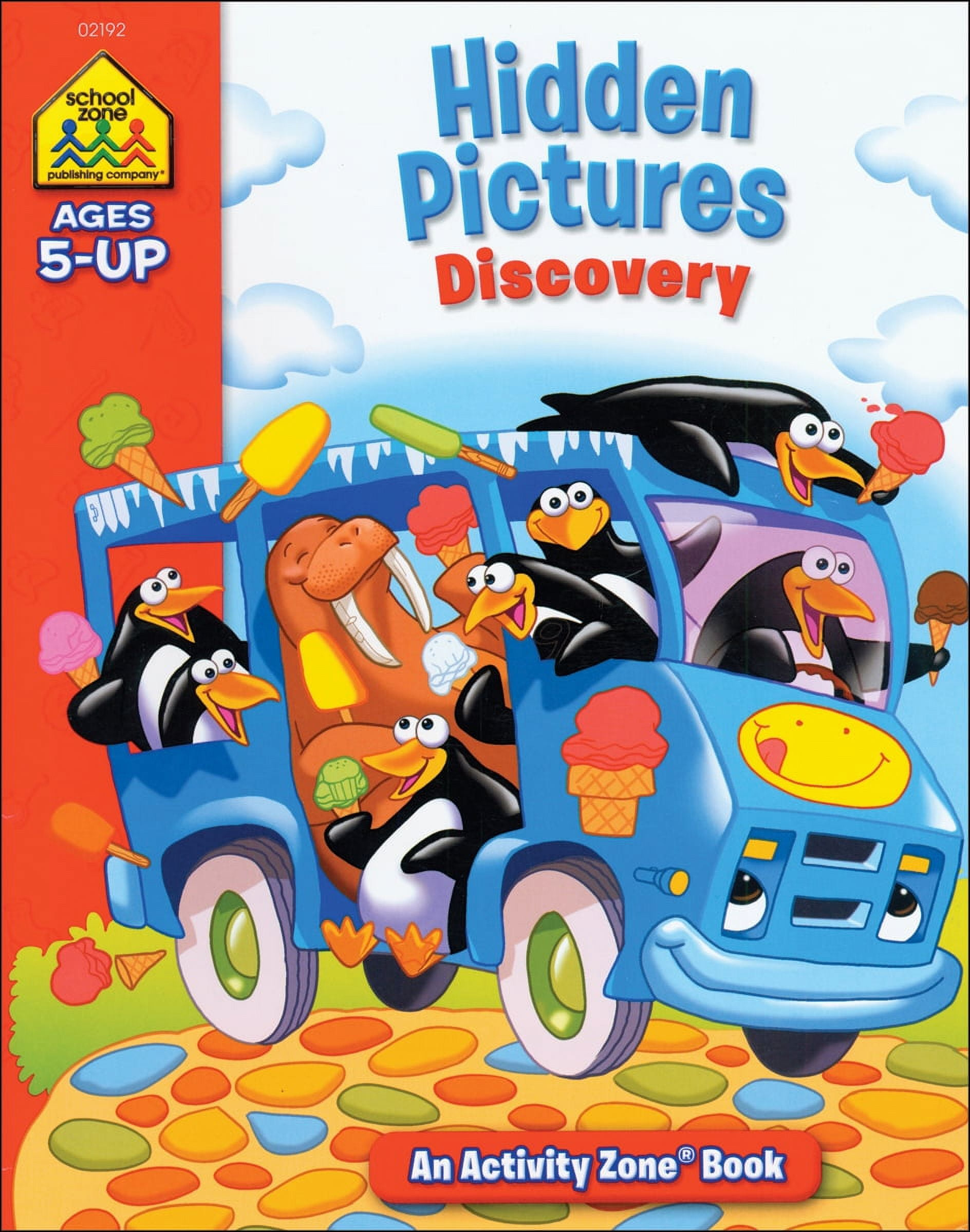 Activity Zone Workbook-Hidden Pictures Around World - Ages 5+ intended for Hidden Pictures Discovery Activity Zone