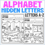 Alphabet Hidden Letters Pictures A To Z   Fun Letter Recognition Throughout Alphabet Hidden Pictures Printable
